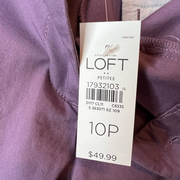 LOFT Original Crop Pants in Lavender Size 10 Petite - Picture 9 of 9